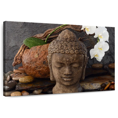 Sculpture tête de bouddha Adella