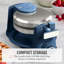 Gaufrier rotatif Martha Stewart, indigo-134433239