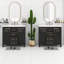 Ensemble de meuble-lavabo 72 po avec lavabo en céramique (séparé), armoire de salle de bain simple autoportante avec tiroirs et armoires,-827307531