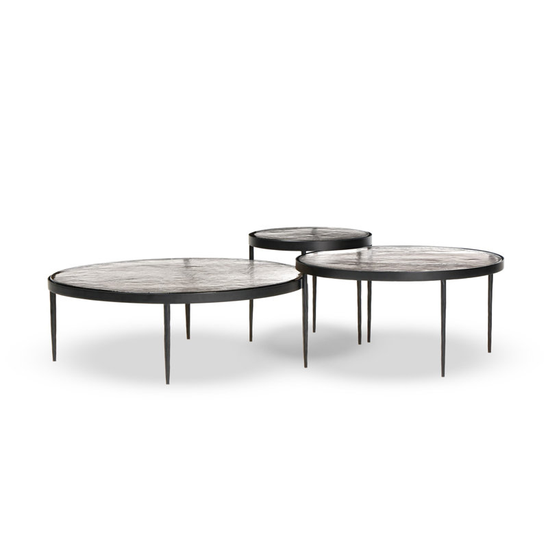 Yoko Glass Nesting Coffee Table