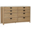 Commode double 8 tiroirs avec miroir Pula