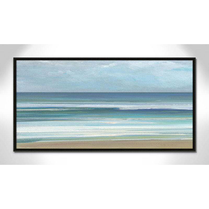 «Gentle Waves I» par Sally Swatland, Espresso, H 21,5 po x l 41,5 po
