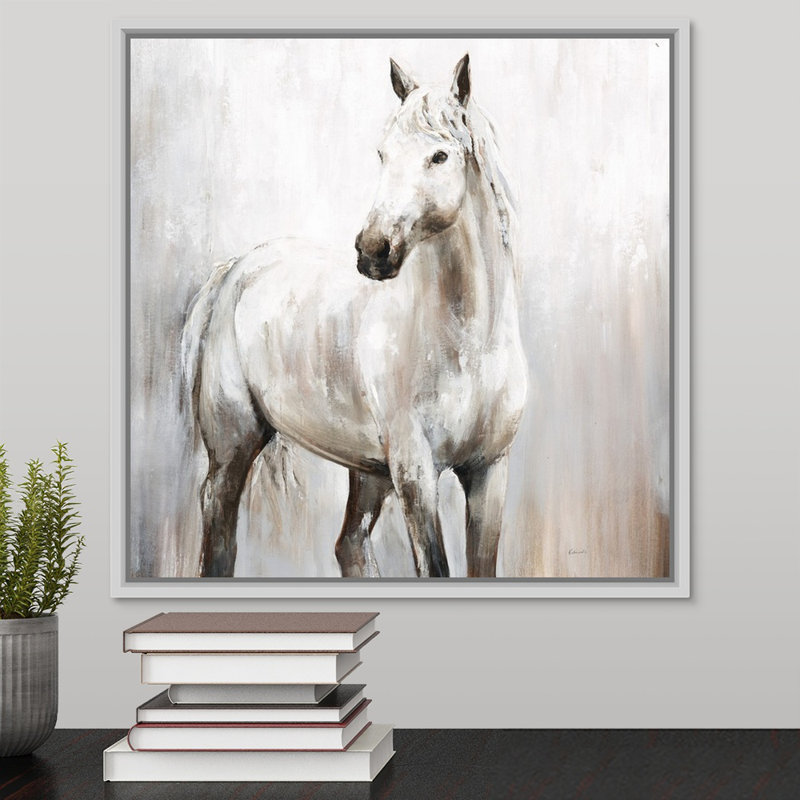 « adventure land »-reproduction d’art sur toile, H 17,7 po x l 17,7 po x P 1,75 po, Cadre flottant blanc