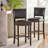 Tewksbury Upholstered Counter Stool with Solid Wood Frame-982278404
