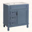 Meuble-lavabo avec lavabo en céramique, 2 tiroirs et tablette réglable-117983461