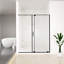 Porte de douche coulissante demi-cadre l 56-60 "x H 72"