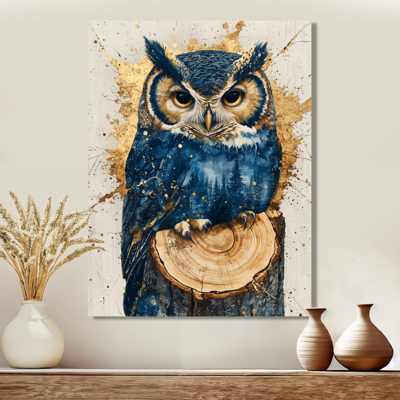 Gerica - Décoration murale animaux, H 20 po x l 12 po, Toile tendue, Ne s’applique pas
