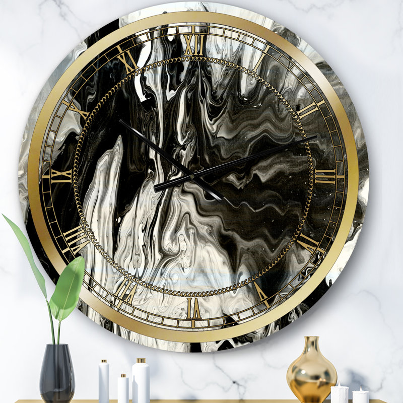 Horloge murale moderne blanche, grise et blanche, Petit