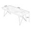 Bureau rectangulaire en bois massif noyer, noir-1226940681