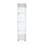 Vitrine lumineuse en verre à deux portes avec 4 tablettes, blanc-570435728