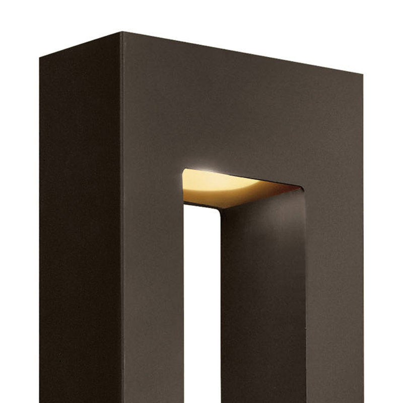 Extra Large Wall Mount Lantern, Bronze, 16" H x 6" W x 3.5" D