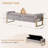 Upholstered Flip Top Storage Benches With Metal Feet-1417771888