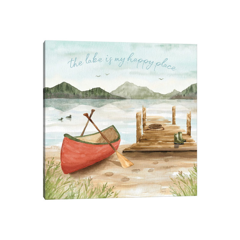 Lake Love III by Dina June - Wrapped Canvas Gallery-Wrapped Canvas Giclée, 30.48 cm H x 30.48 cm W