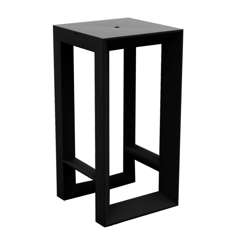 Frame Plastic Bar Table, Black