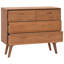 Commode en bois de teck massif Loon Peak® 35,4 po x 13,8 po x 29,5 po