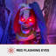 Clown de cirque effrayant Haunted Hill Farm 20 po Tête de clown pop-up qui parle avec des yeux illuminés, Halloween animé par tactile