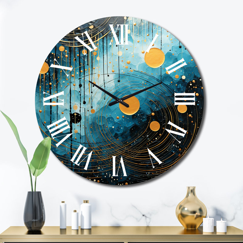 Horloge murale Blue Minimalisme, Très grand