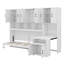  Lit escamotable simple avec garde-robe et tiroirs Earleville-108839927
