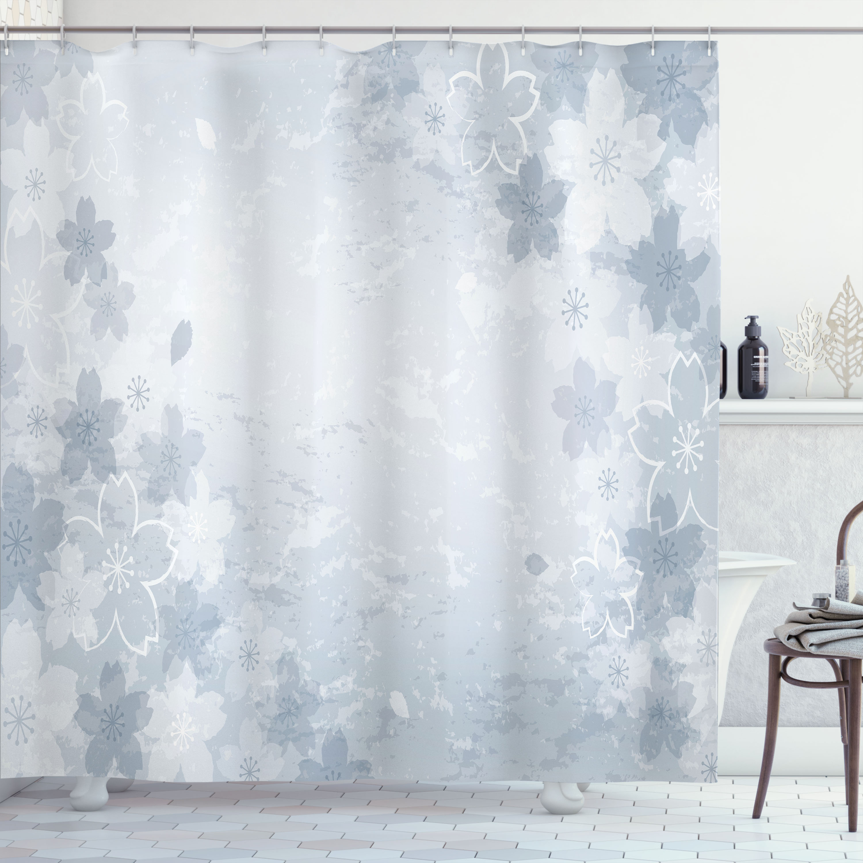 Cherry Print Pattern Bathroom Shower Curtain