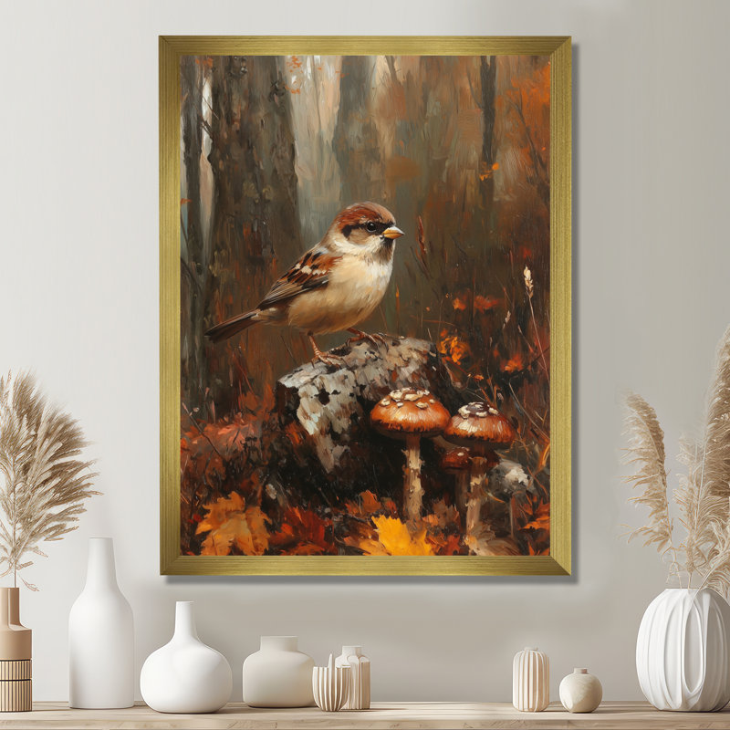 Garrettsville - Animals Canvas Wall Art, H 40 po x l 30 po, Reproduction encadrée sans passe-partout, Doré