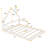 Wood Floor Bed With House-Shaped Headboard-453419971-453419968