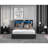 Black Bed With 4 Storage Drawers, Headboard Shelf, Fast Charging, Silent Operation Frame Function, Build