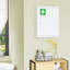 Armoire murale verrouillable 16 po x 21 po pour salle de bain et cuisine, 3 niveaux, blanc