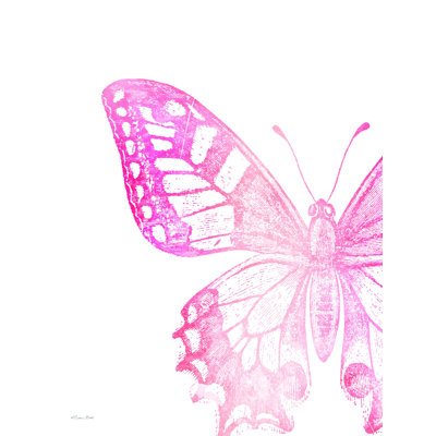 «Pink Butterfly I», impression sur toile tendue