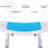 6-Level Adjustable Spa Bath Seat For Elderly, Injured & Pregnant - Non-Slip, , Blue, Aluminum Construction Stool 6 Levels, Blue Furniture