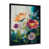 Impression noire sur toile encadrée sélectionné