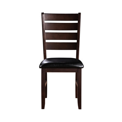 Chaises d'appoint modernes en bois noir et design en cerisier Albistro 2. Chaise contemporaine. Siège de pu. Fabrication en bois. Revêtement chic. Idéal pour les pièces. Assemblage facile.