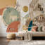 Décoration murale abstraite à motif de cercles géométriques mixtes-980411515-980411518