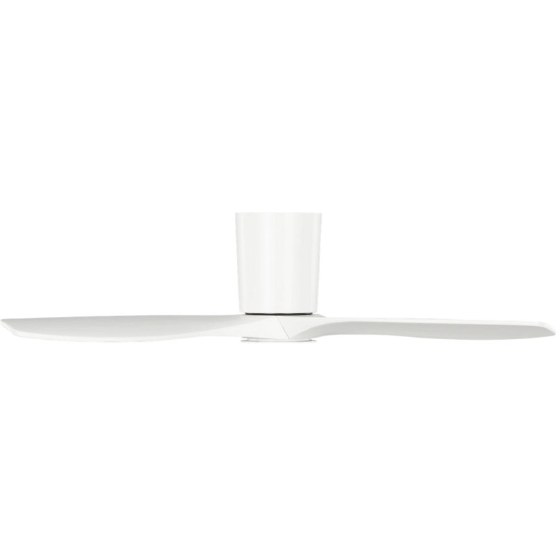 Seyra Smart Hugger LED Ceiling Fan, Matte White, Matte White, 44" Wide