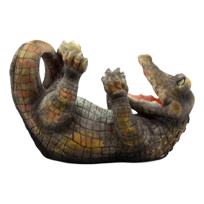 Support à vin de table 1 bouteille comical assoiffé alligator Ancey