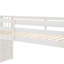 Lit mezzanine avec escalier, blanc-745965278