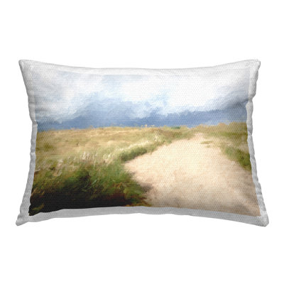 Seaside Beach Path Outdoor Printed Pillow by Kim Curinga