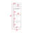 Marsella Corner Bar Cabinet, Eight Built-In Wine Rack, Two Side Shelves Mahogany / Macadamia
