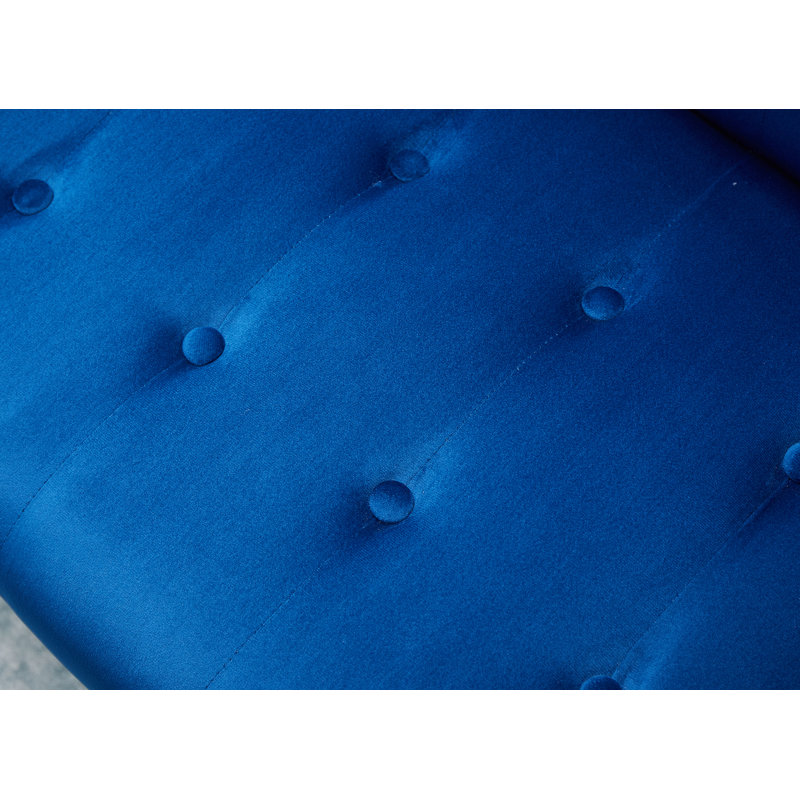 Stefaney Twin 75'' Velvet Convertible Sofa, Blue Velvet