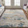 Casual Abstract, Gray/Yellow/Blue Area Rug