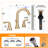 Widespread 2-Handle Bathroom Sink Faucet With Drain Assembly-110240504