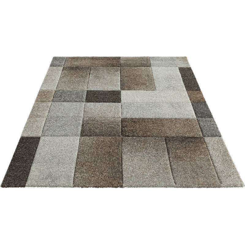 Hixie Checkered Pattern Area Rug, Rectangle 80 x 150cm