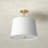 Linen Semi Flush Mount