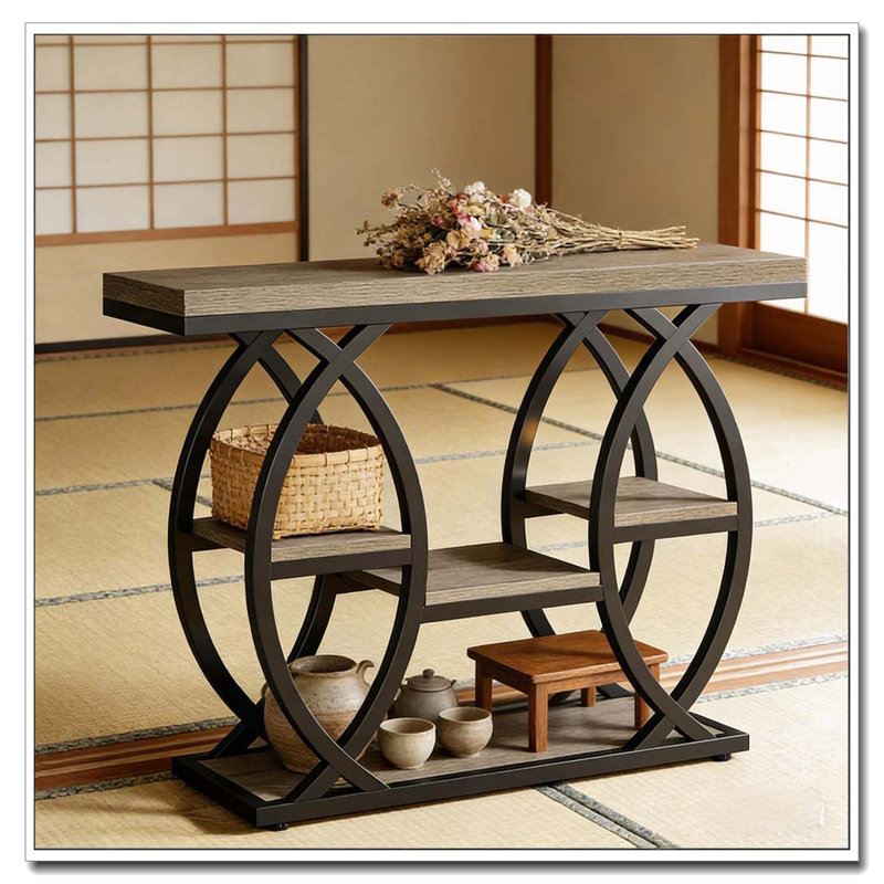 Classic Entryway Table,Practical Console Table, Gray