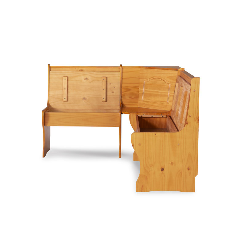 Jiles Solid Wood Storage Bench, Natural