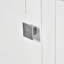 Meuble-lavabo moderne avec cadre en pin massif, 1 porte à fermeture douce et 3 tiroirs, armoire de rangement moderne-115688412