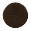 Table de bout ronde en bois rétro, table d'appoint avec base en X pour salle à manger ou salon en famille. Espresso-1254537427
