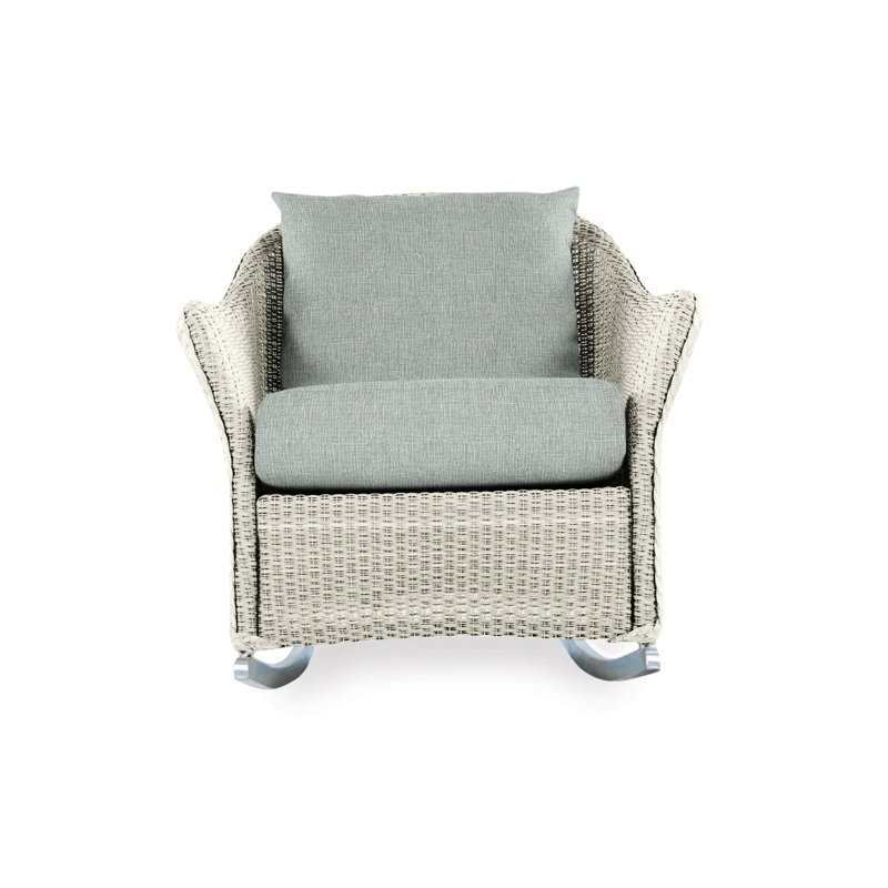 Weekend Retreat Outdoor Rocker Chair, Demo Oatmeal, Linen
