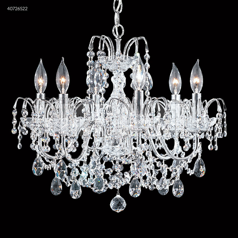 Regalia 6 - Light Chandelier, Chinese (K9), Clear, 18" H x 21" W x 21" D