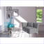 Verre transparent moderne Table basse chromée, conception gigogne peu encombrante avec tablettes extensibles