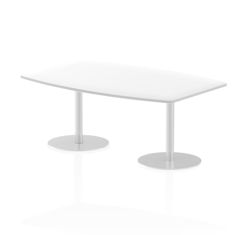 Levolia Rectangle Conference Table, White, 72.5cm H x 180cm W x 120cm D